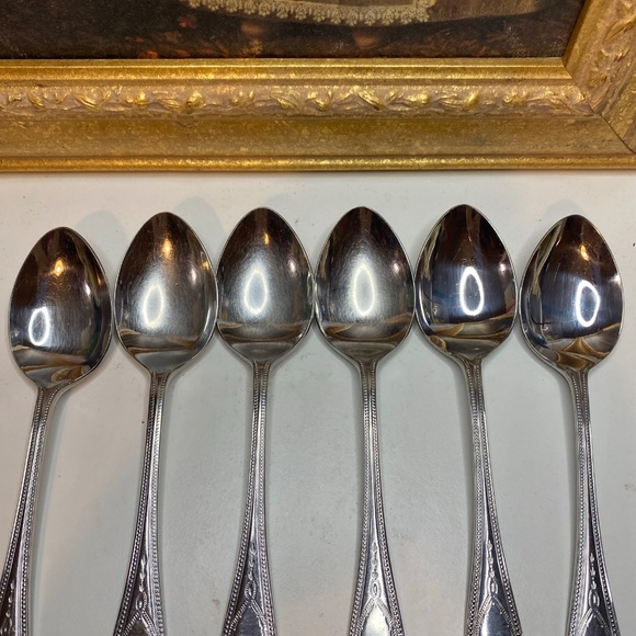 6 Towle Georgian House Bateman Stainless 18/8 Soup Spoon Japan - Picture 2 of 10